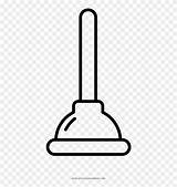 Plunger Pinclipart sketch template