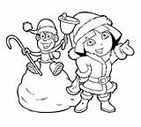 Dora Coloring Pages Christmas Winter Kids Boots Explorer Printable Color Print 14c5 Princess Colorings Getcolorings Games Colouring Coloriage Getdrawings Disney sketch template