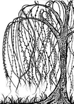 willow tree colouring page tree coloring page flower coloring pages