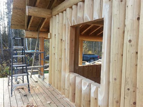canadiana vertical log cabins log timber works