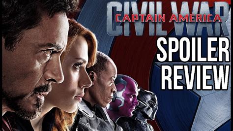 captain america civil war spoiler review youtube