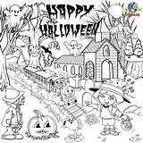 Halloween Older Coloring Kids Pages Getcolorings Color sketch template