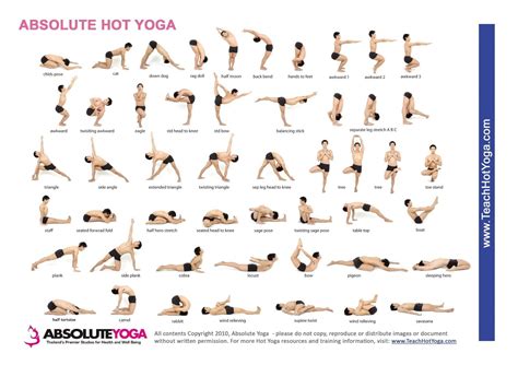 bikram yoga pose chart vinyasa yoga poses vinyasa yoga yoga poses chart