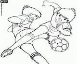 Tsubasa Benji Oliver Colorare Coloring Disegni Futbol Casillas Kapitan Iker Voetbalwedstrijd Piłki Mecz Nożnej Futebol Jogo Capitaine Gratuit Partido Kolorowanki sketch template