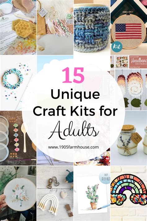 unique craft kits  adults  farmhouse