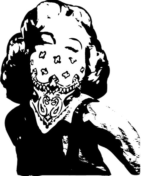 Marilyn Monroe Gangster Marilyn Monroe Stencil Stencil Graffiti Pop