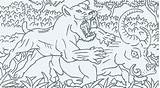 Smilodon Prehistoric Lizard sketch template