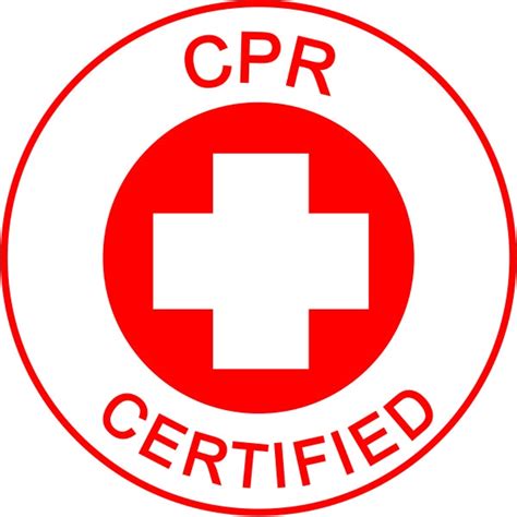 emergency cpr certified pkt  stickers stw industrial safety