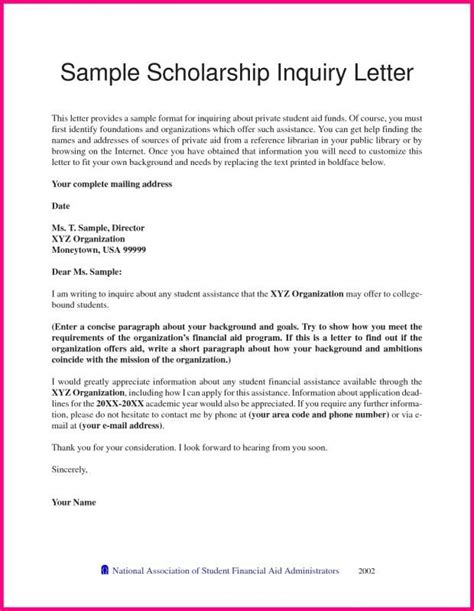 scholarship letter sample scholarships  cover letter lettering