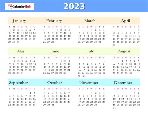 printable blank yearly  calendar template