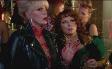 two cheers 1st ab fab trailer is here patsy and eddie are coming to oz