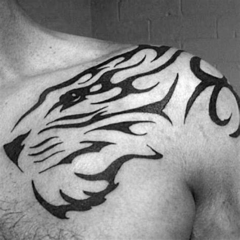 40 Tribal Tiger Tattoo Designs For Men Big Cat Ink Ideas Tribal