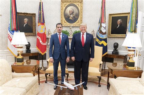 President Donald J Trump Meets With Interim President Of