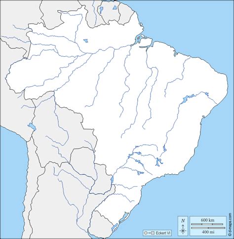 Brazil Free Map Free Blank Map Free Outline Map Free Base Map