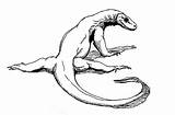 Komodo Dragon Coloring Pages Drawing Getdrawings Great Designlooter Lizard King 397px 04kb sketch template