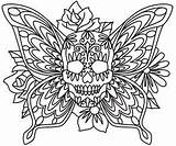 Coloring Pages Skull Adult Butterfly Sugar Mandala Mariposa Printable Print Embroidery Designs Flowers Choose Board Books Colouring Tattoo sketch template