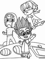 Pj Coloring Pages Masks Drawing Getdrawings Max sketch template