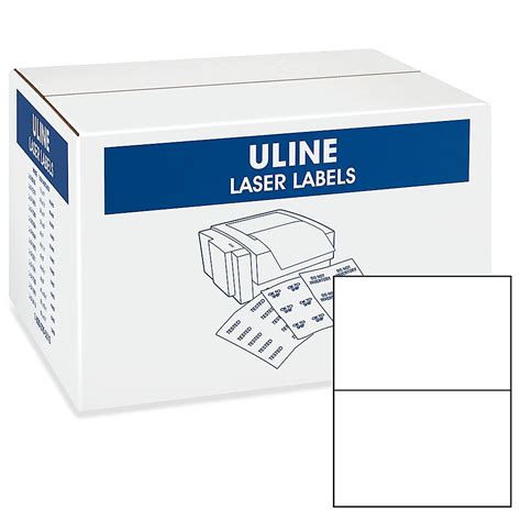 uline laser labels bulk pack white        uline