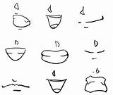 Anime Lips Manga Mouths Draw Drawing Tutorials Step Tutorial sketch template