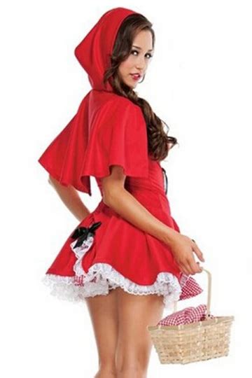 red sexy ladies little red riding hood fairytale costume pink queen