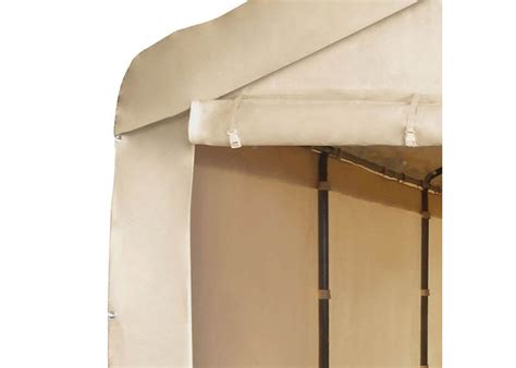 caravan canopy cvan mega domain carport  sidewalls tan canopy frame canopy carport