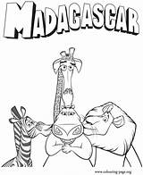 Madagascar Coloring Pages Alex Colouring Kids Gloria Melman Marty Movie Lion Kissing Sketch Printable Sheet Sheets Characters Adult Color Afro sketch template