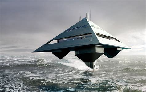 flying pyramid superyacht moves  step closer  reality motor boat yachting