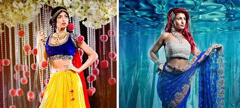 9 disney princesses reimagined as beautiful indian brides