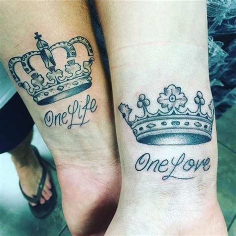 20 Amazing King And Queen Tattoos It S Easy If You Do