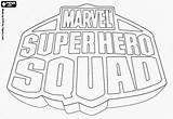 Logo Coloring Super Superhero Hero Squad Pages Visit Logos Color sketch template