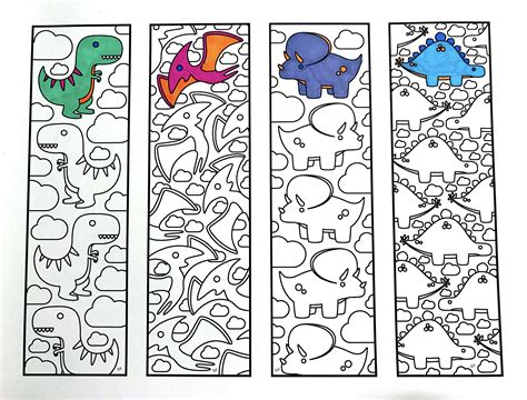 printable coloring bookmarks