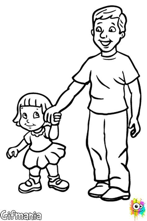 father  daughter fathers day drawings children sketch fathers