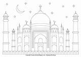 Masjid Nabawi Mosque Ramadan Starry Islam sketch template