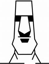 Moai Easter Island Statue Coloring Pages Sculptures Drawing Drawings Categories Supercoloring 1386 30kb sketch template