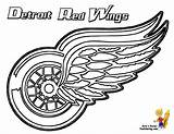 Coloring Hockey Nhl Pages Logos Logo Wings Red Detroit Print Colouring Blackhawks Team Chicago Mascots Symbols Sheets Sports Color Kids sketch template