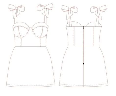ithinksew patterns   bustier dress sewing pattern