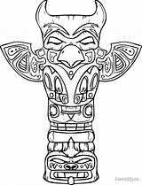 Pages Totem Coloring Getcolorings sketch template