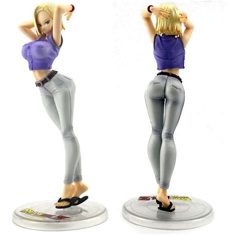 action figure android 18 dragon ball z sexy 20cm ver3 frete grátis