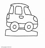Coloring Pages Toy Boys Car Printable Little Preschool Transportation sketch template