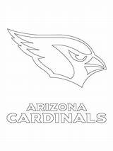 Coloring Pages Football Cardinals Arizona Logo sketch template