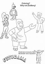 Coloring Futurama Pages Characters Bender Clipart Template Library sketch template