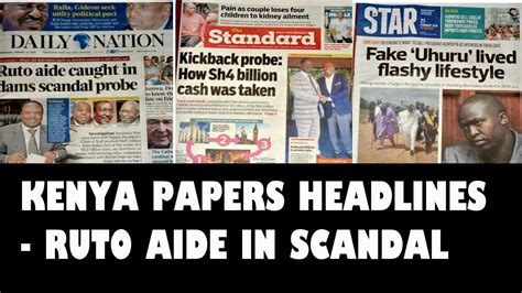 news headlines today  kenyan newspapers  youtube