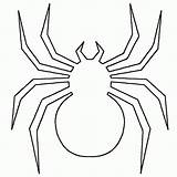 Halloween Spider Coloring Comments sketch template