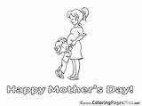 Coloring Pages Pregnancy Mother Sheet Title Mothers sketch template