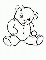 Teddy Bear Outline Drawing Coloring Pages Interesting Templates Getdrawings sketch template