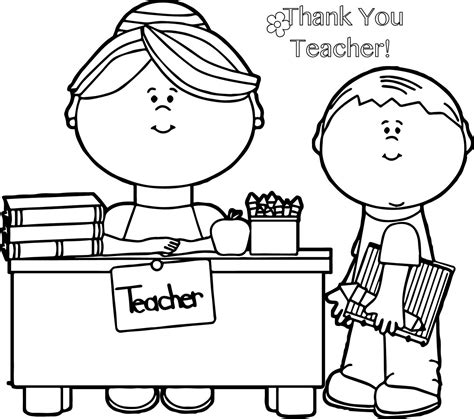 teacher coloring page  teacher gifts