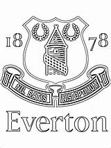 Everton Badges sketch template