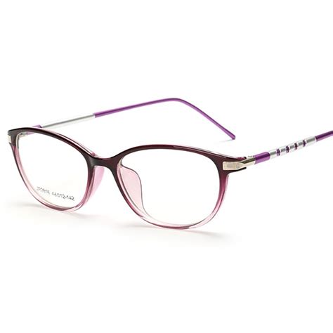 Fashion Hollow Glasses Temple Highlight Oval Glasses Frame