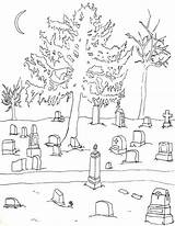 Coloring Favecrafts Graveyard Designlooter sketch template