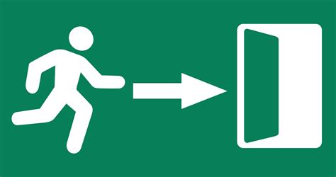 clipart exit sign